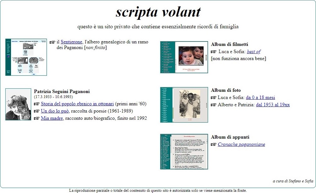 Prima versione del sito